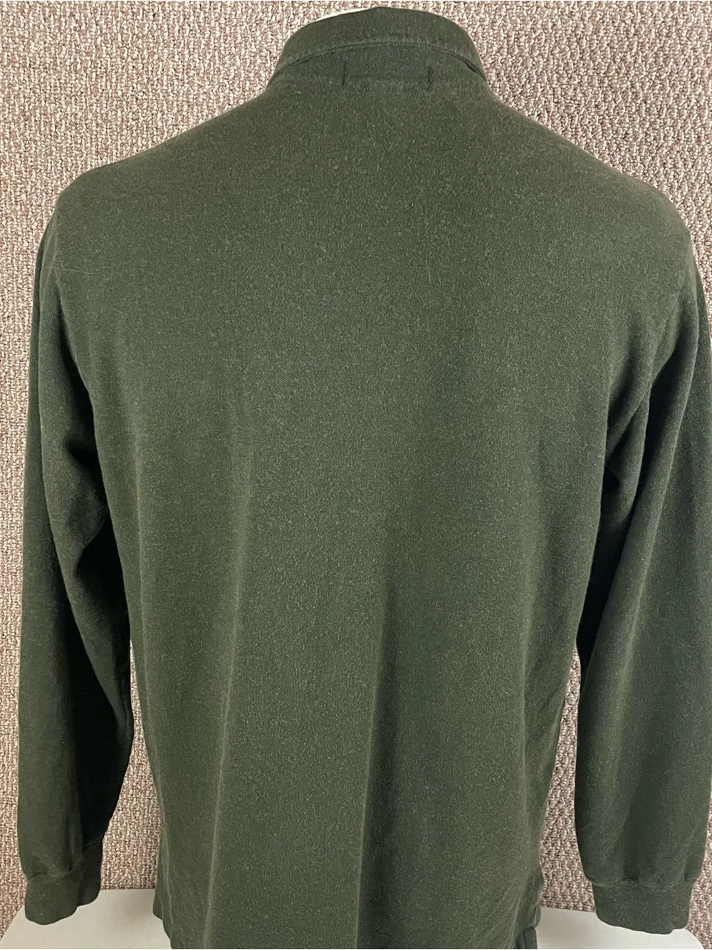 Vintage Polo Ralph Lauren Polo Shirt Mens Large Green Made In USA 90s Knit 270